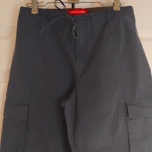 Light Navy blue cargo Capri bottom